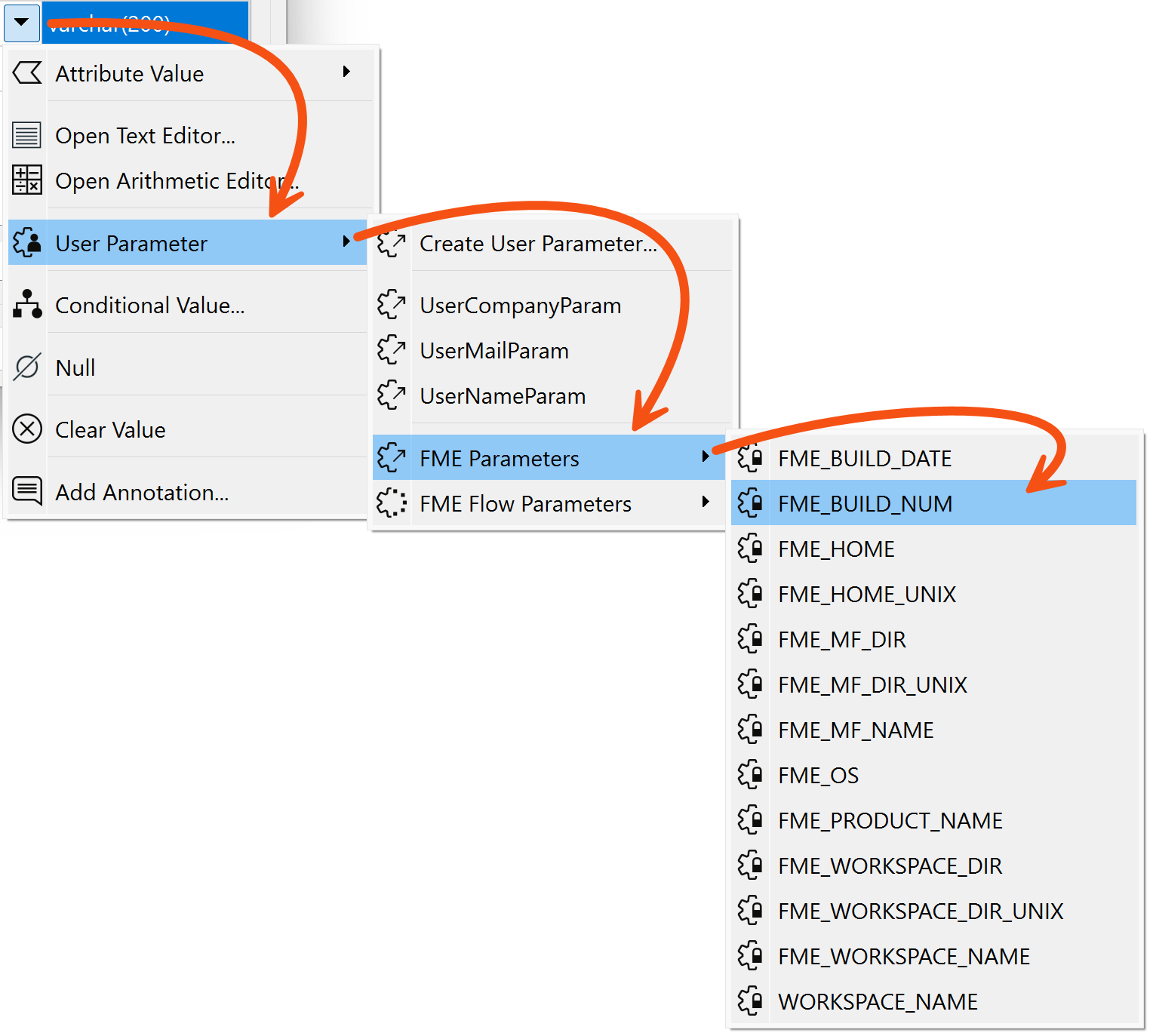 Using an FME Parameter